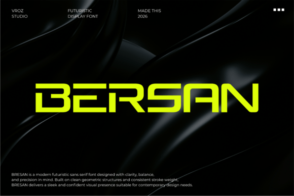 Bersan: The Modern Display Typeface for Editorial Clarity