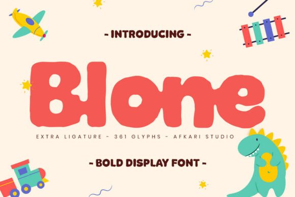 Blone: The Bold Display Font for Handmade Product Labels and Signs