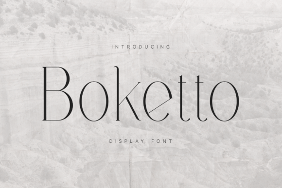 Boketto: A Modern Serif Display Font for Elegant Branding