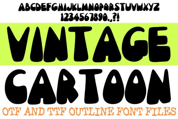 Boost Your Brand with the Vintage Cartoon Typeface