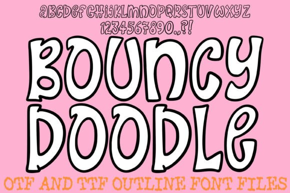 Bouncy Doodle Hand Drawn Cartoon: A Whimsical Typeface for Editorial Design