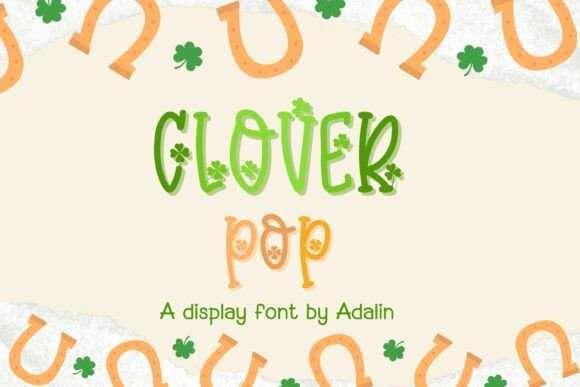 Clover Pop: The Lucky Display Typeface for Modern Web Design