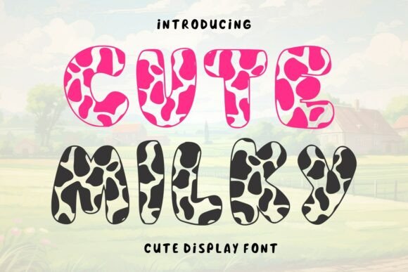 Cute Milky: A Playful Display Typeface for Modern Web Design