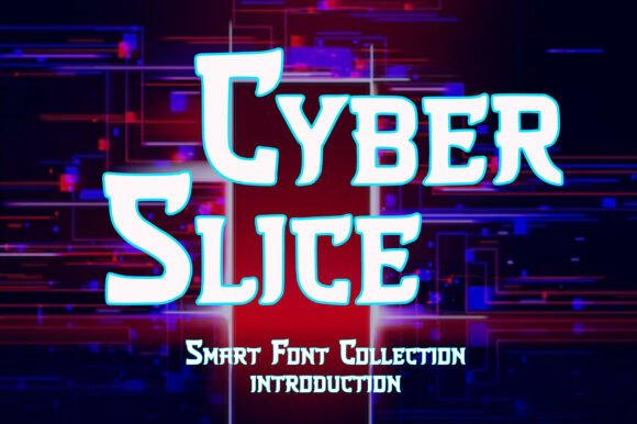 Cyber Slice: A Bold Futuristic Typeface for Digital Branding
