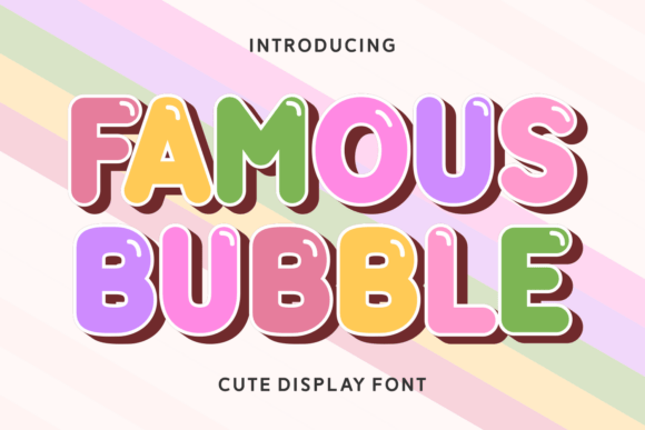 Famous Bubble: The Playful Display Font for Modern Campaigns