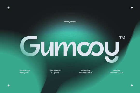Gumooy: A Modern Display Font for Editorial and Brand Identity