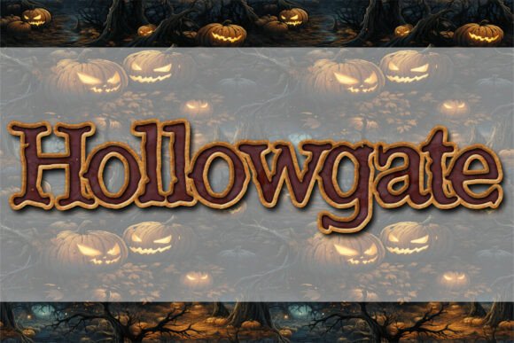 Hollowgate: The Perfect Display Font for Handmade Crafts