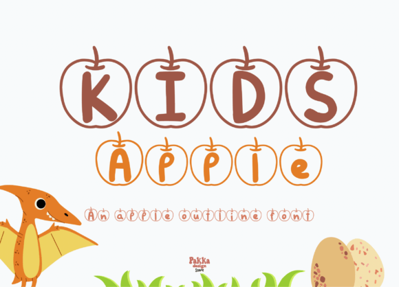 Kids Apple Outline: The Display Typeface for Playful Campaigns