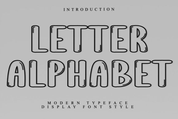 Letter Alphabet: A Bold Display Typeface for Modern Editorial Design