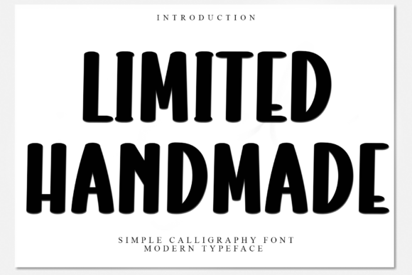 Limited Handmade: The Perfect Display Font for Handmade Brands