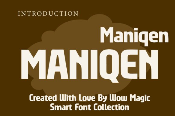 Maniqen: The Bold Display Typeface for Modern Brand Identity