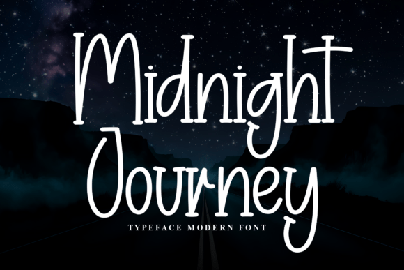 Midnight Journey: The Modern Display Typeface for Editorial Design