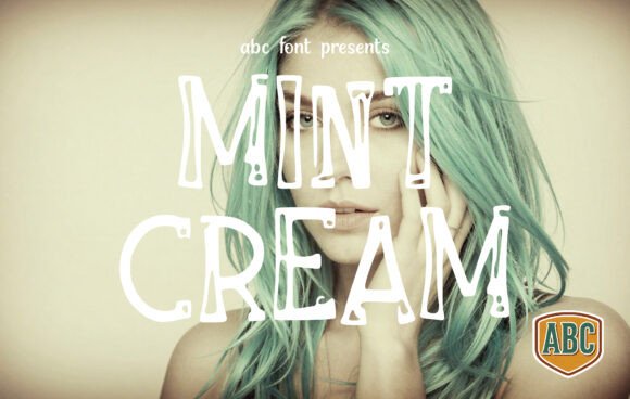 Mint Cream: A Quirky Display Typeface for Playful Brand Identity