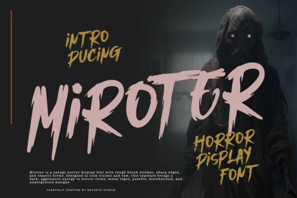 Miroter: A Savage Display Font for Bold Editorial Design
