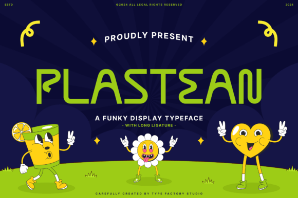 Plastean: A Playful Display Typeface for Modern Web Design