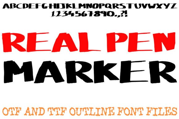 Real Pen Marker: The Hand-Drawn Typeface for Authentic Branding