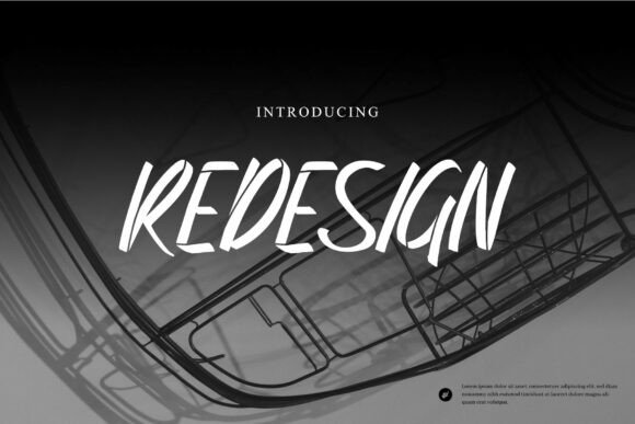 Redesign: A Bold Brush Stencil Font for Standout Branding