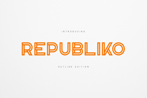 Republiko Outline: The Modern Display Font for Editorial Design