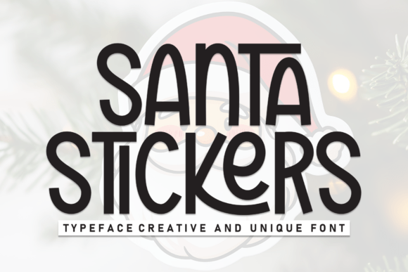 Santa Stickers: The Display Font That Transforms Your Brand Identity