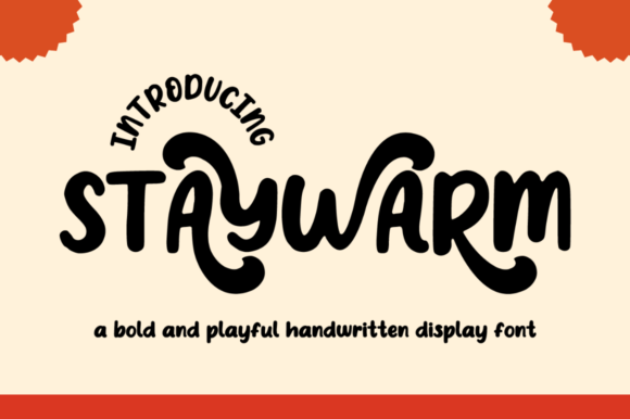 Stay Warm: A Bold Display Font for Friendly Brand Identities