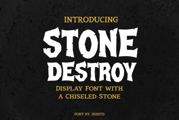 Stone Destroy: The Premium Display Typeface for Scroll-Stopping Campaigns
