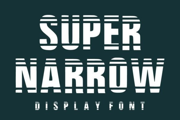 Super Narrow: The Bold Display Typeface for High-Impact Web Design