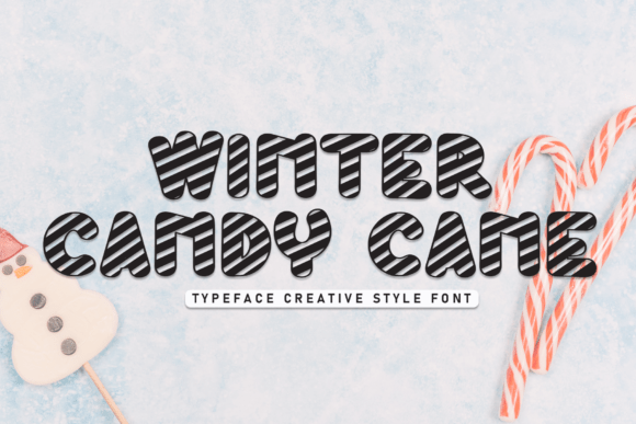 Winter Candy Cane: The Festive Display Font for Holiday Creations